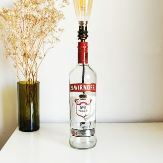 Smirnoff Vodka 1L Bottle Table Lamp