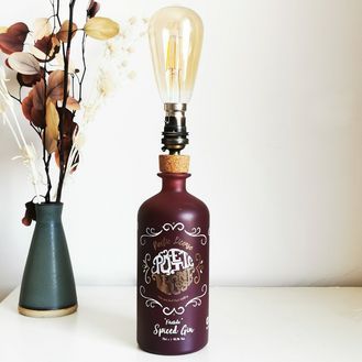 Poetic License Fireside Spiced Gin Bottle Table Lamp