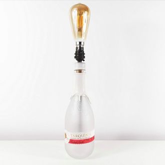 Tarquins Rhubarb Raspberry Gin Bottle Table Lamp
