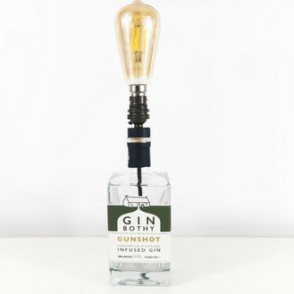Gin Bothy Gunshot Gin Bottle Table Lamp