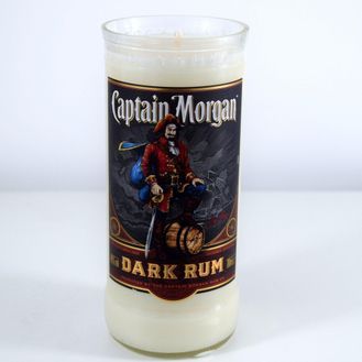 Captain Morgan Dark Rum Bottle Candle
