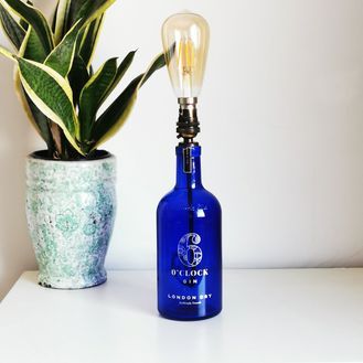6 O'clock Gin Bottle Table Lamp