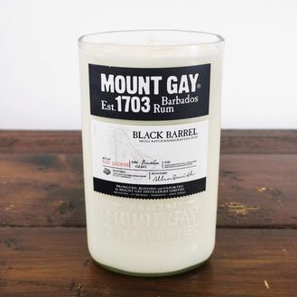 Mount Gay Black Barrel Rum Bottle Candle