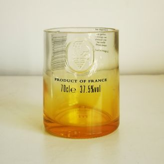 Upcycled Ciroc Pineapple Vodka Bottle Drinking Glass