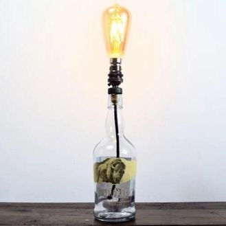 Buffalo Trace Whiskey Bottle Table Lamp