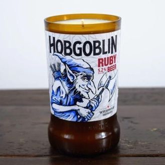 Hobgoblin Ale Beer Bottle Candle (New Design)