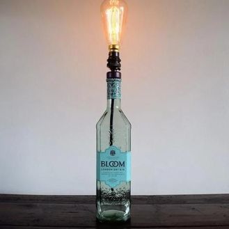 Bloom Gin Bottle Table Lamp