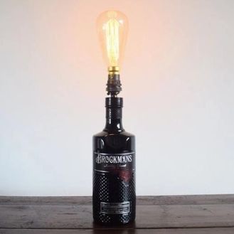 Brockmans Gin Bottle Table Lamp