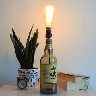 Yamazaki Whiskey Bottle Table Lamp