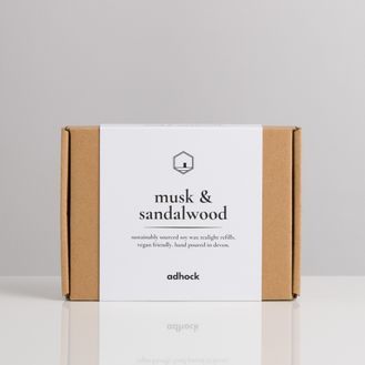 Musk &amp; Sandalwood Soy Wax Tealight Refills