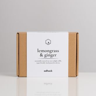 Lemongrass &amp; Ginger Soy Wax Tealight Refills