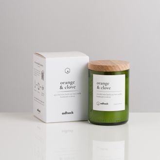 Orange &amp; Clove Wine Bottle Candle
