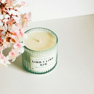 Lind &amp; Lime Gin Bottle Candle