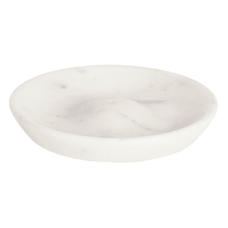 Handcrafted White Round Marble Incense Holder