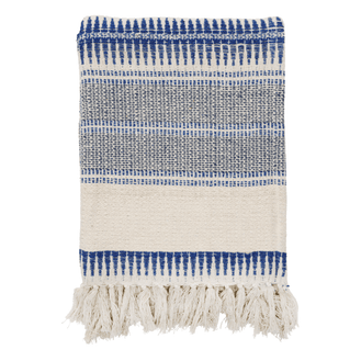 Recycled Blue Cotton Throw