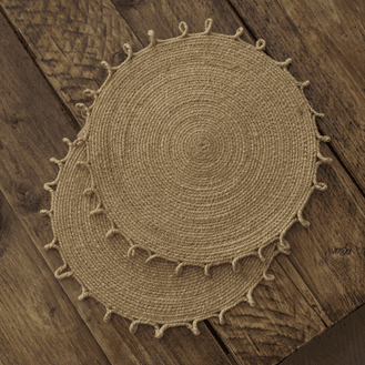 Handmade Jute Placemats (Set of 4)
