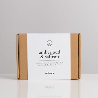 Amber Oud &amp; Saffron Soy Wax Tealight Refills
