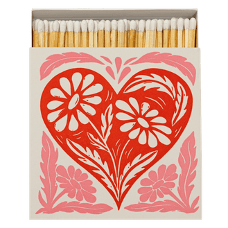 Botanical Heart Luxury Matches