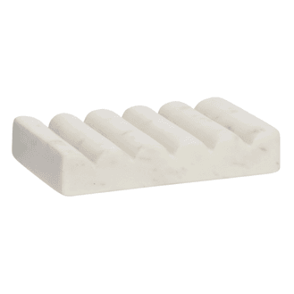 Handcrafted White Marble Soap Dish