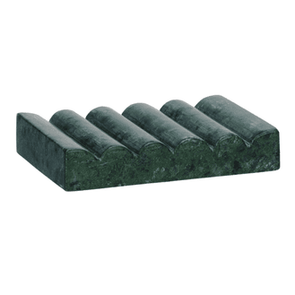 Handcrafted Forest Green Marble Soap Dish