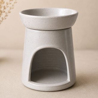 Handmade Ceramic Speckled Cream Wax Burner
