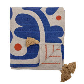 Eviaya Recycled Blue Cotton Throw