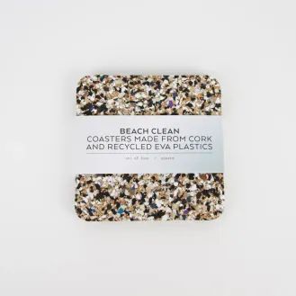 Square Beach Clean Coaster Set