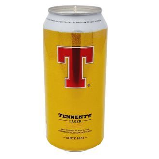 Tennents Lager Craft Beer Can Candle