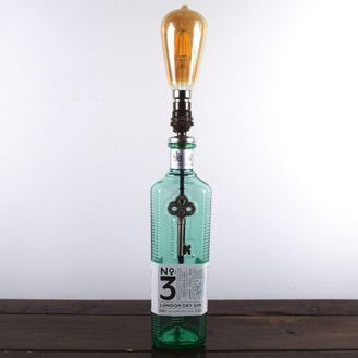 No.3 London Dry Gin Bottle Table Lamp