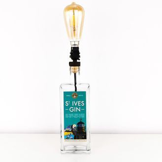 St Ives Gin Bottle Table Lamp