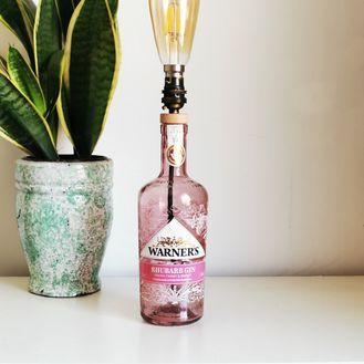Warner Edwards Rhubarb Gin Bottle Table Lamp