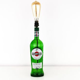 Martini Extra Dry Bottle Table Lamp