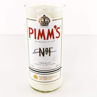 Pimms Liqueur Bottle Candle