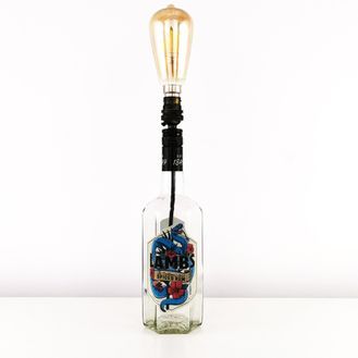 Lambs Spiced Rum Bottle Table Lamp