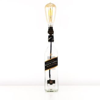 Johnnie Walker Black Label Whiskey Bottle Table Lamp