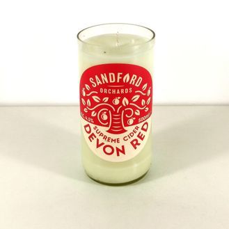 Devon Red Sandford Orchards Cider Bottle Candle