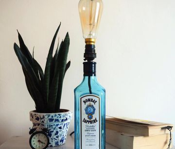 Upcycled Bottle Lamps
