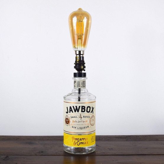 Jawbox Pineapple &amp; Ginger Gin Bottle Table Lamp