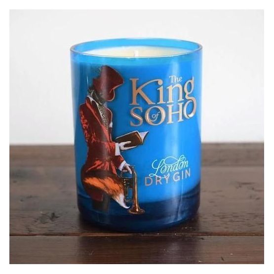 King of Soho Gin Bottle Candle