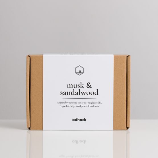 Musk &amp; Sandalwood Soy Wax Tealight Refills