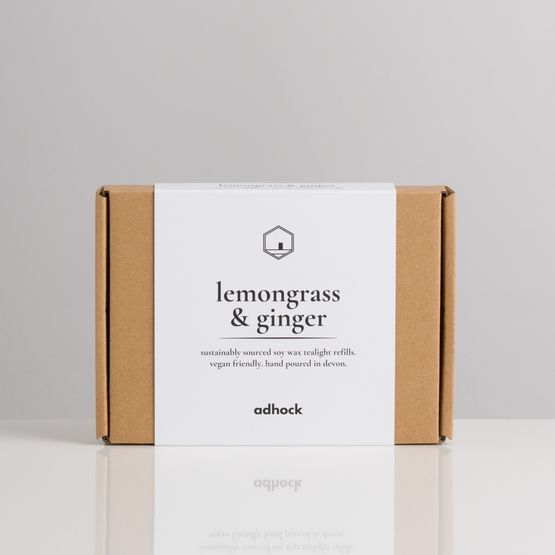 Lemongrass &amp; Ginger Soy Wax Tealight Refills