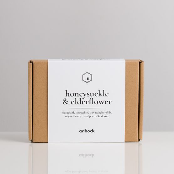 Honeysuckle &amp; Elderflower Soy Wax Tealight Refills