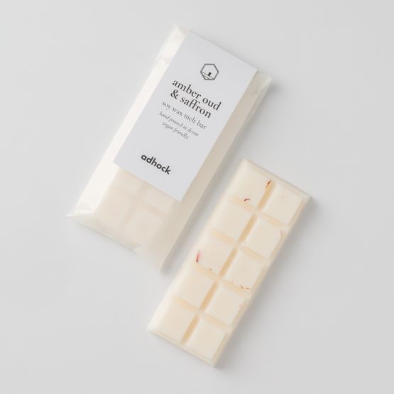 Amber Oud &amp; Saffron Soy Wax Melt Snap Bar