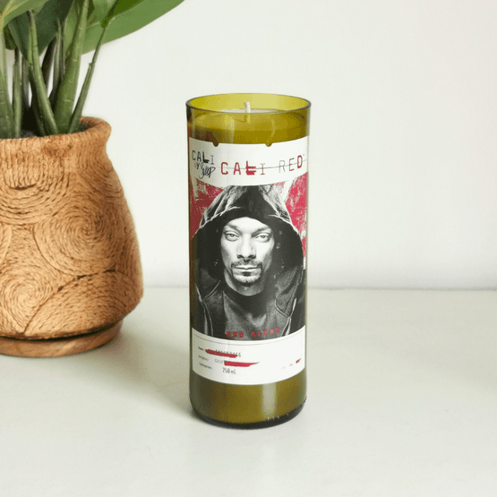 19 Crimes Snoop Cali Red Wine Bottle Candle