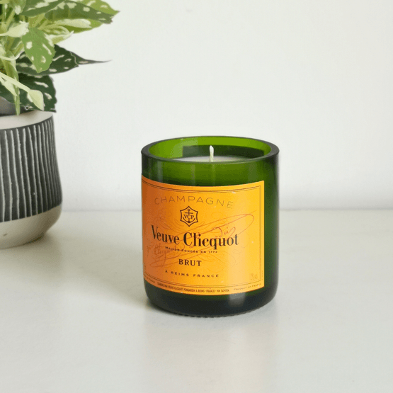 Veuve Clicquot Champagne Bottle Candle