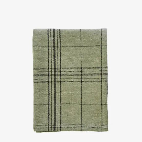 Cotton Green Checked Kitchen Tea Towel