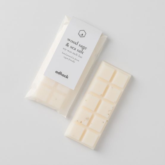 Wood Sage &amp; Sea Salt Soy Wax Melt Snap Bar