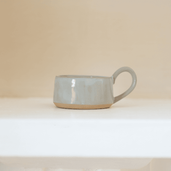 Handmade Stoneware Eggshell Tealight Holder