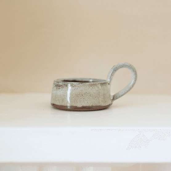 Handmade Stoneware Tawny Tealight Holder