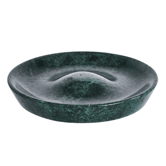 Handcrafted Round Forest Marble Incense Holder